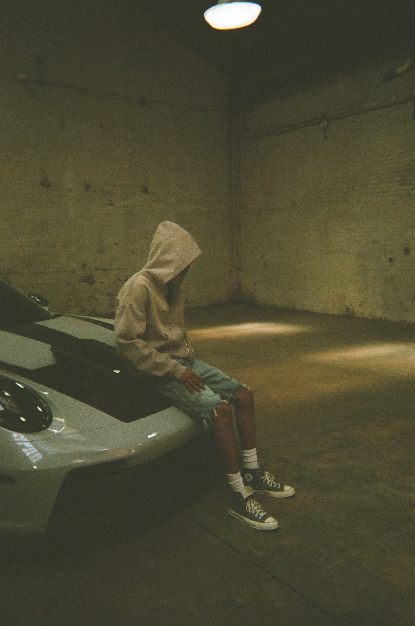 Iron grey Rhinestone hoodie