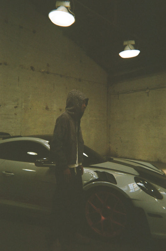 Ocean Blue Rhinestone Hoodie